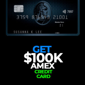 Buy AMEX Credit Card with $100,000 USD Balance