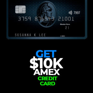 Buy AMEX Credit Card with $10,000 USD Balance