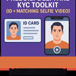 Prebuilt Deepfake KYC Toolkit (ID + Matching Selfie Video) – Pass Facial Verification with Precision